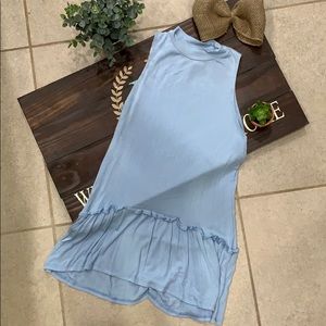 Baby blue tank top